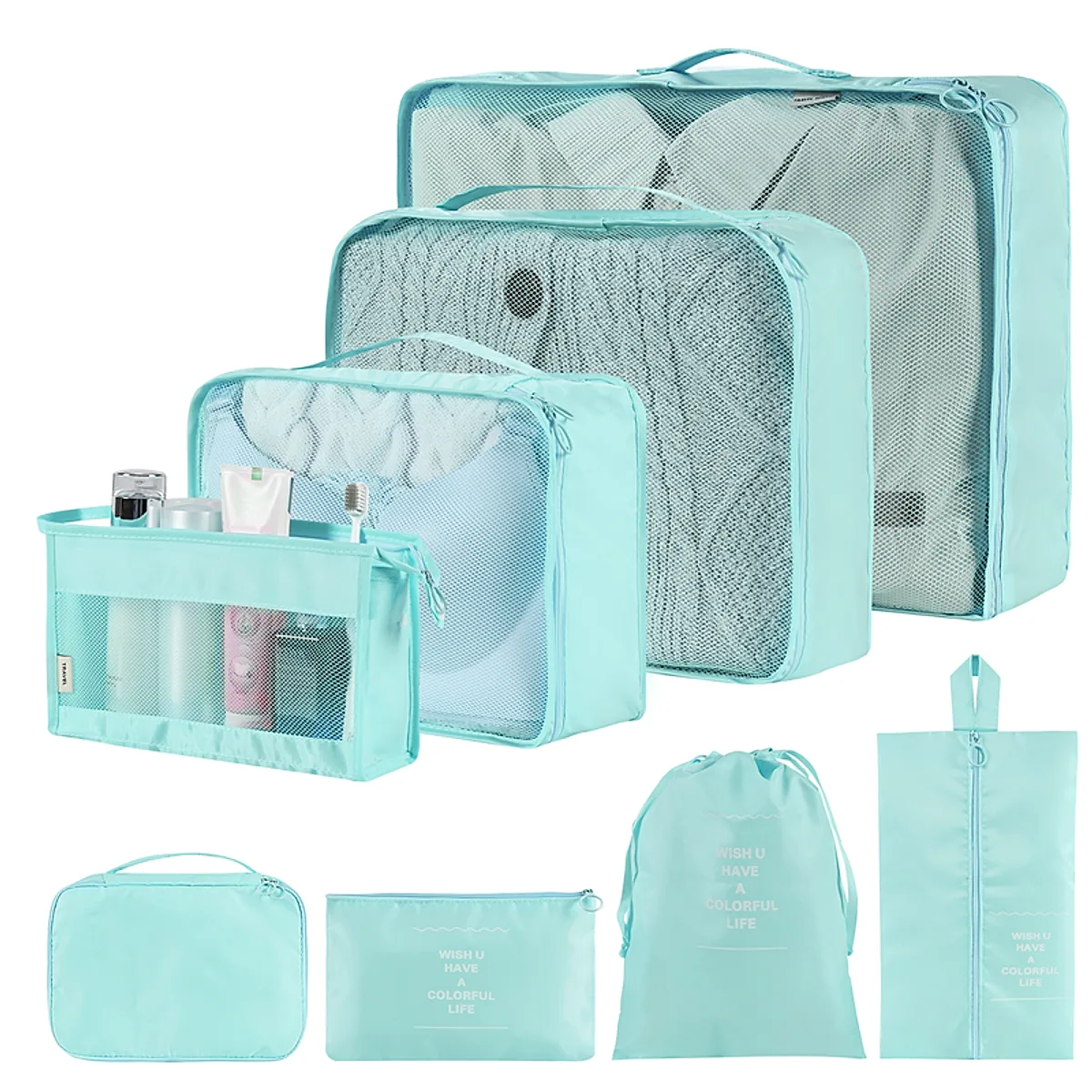 Home Fashion Simple Solid Color Storage Bag - Image 2