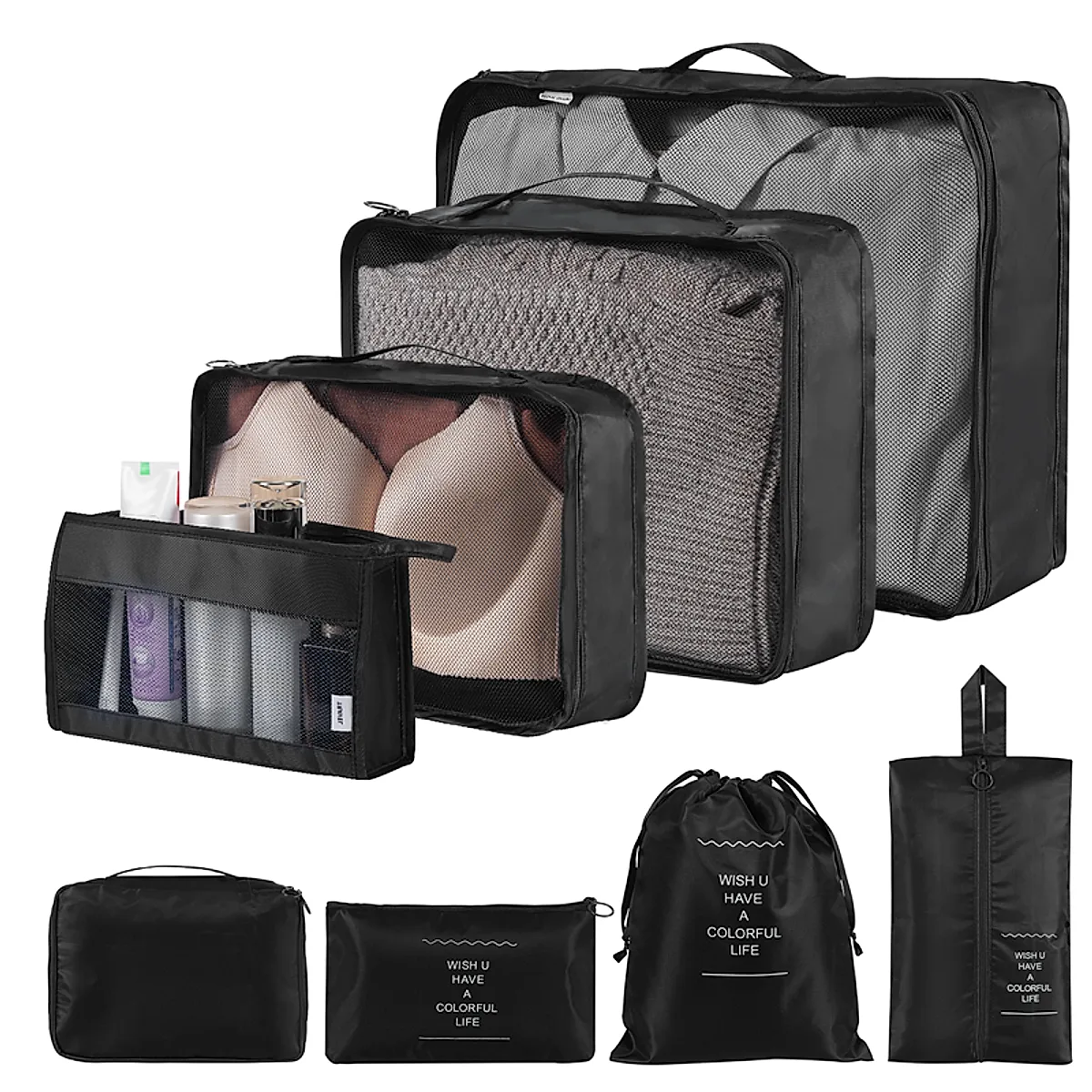 Home Fashion Simple Solid Color Storage Bag - Image 3