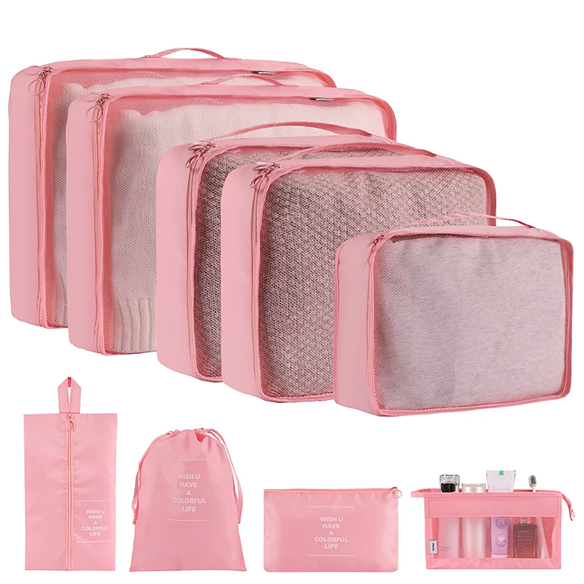 Home Fashion Simple Solid Color Storage Bag - Image 4