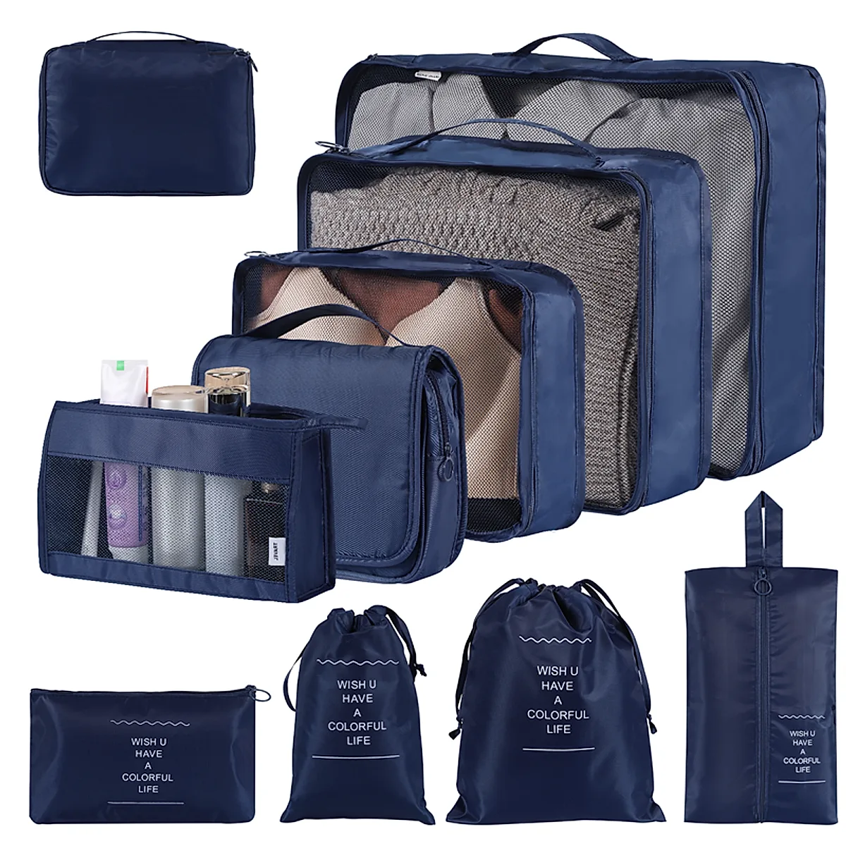 Home Fashion Simple Solid Color Storage Bag - Image 5