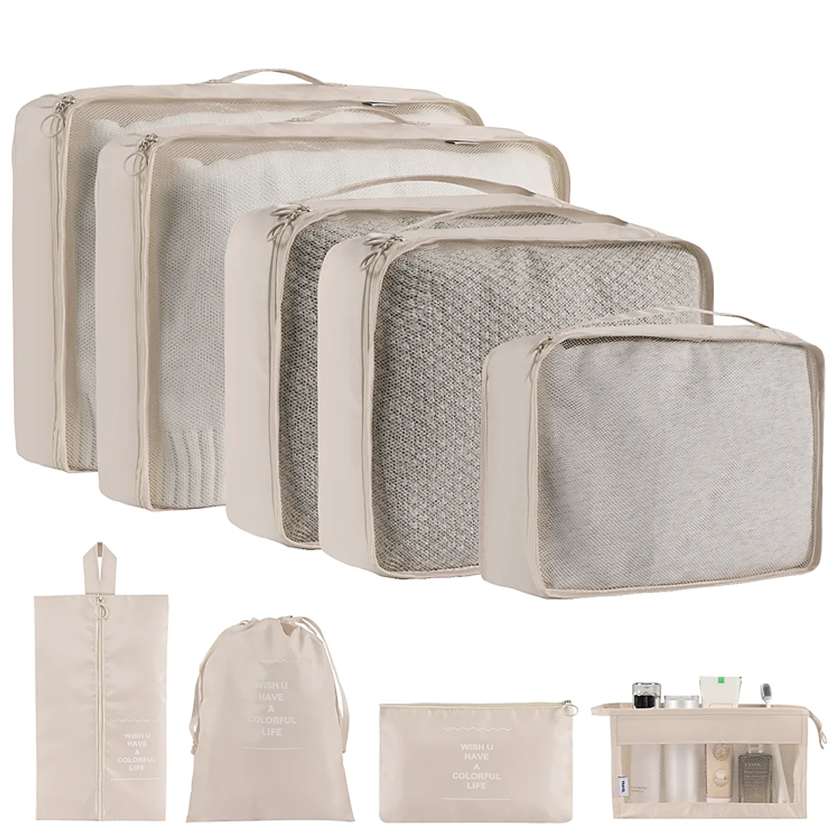 Home Fashion Simple Solid Color Storage Bag - Image 9