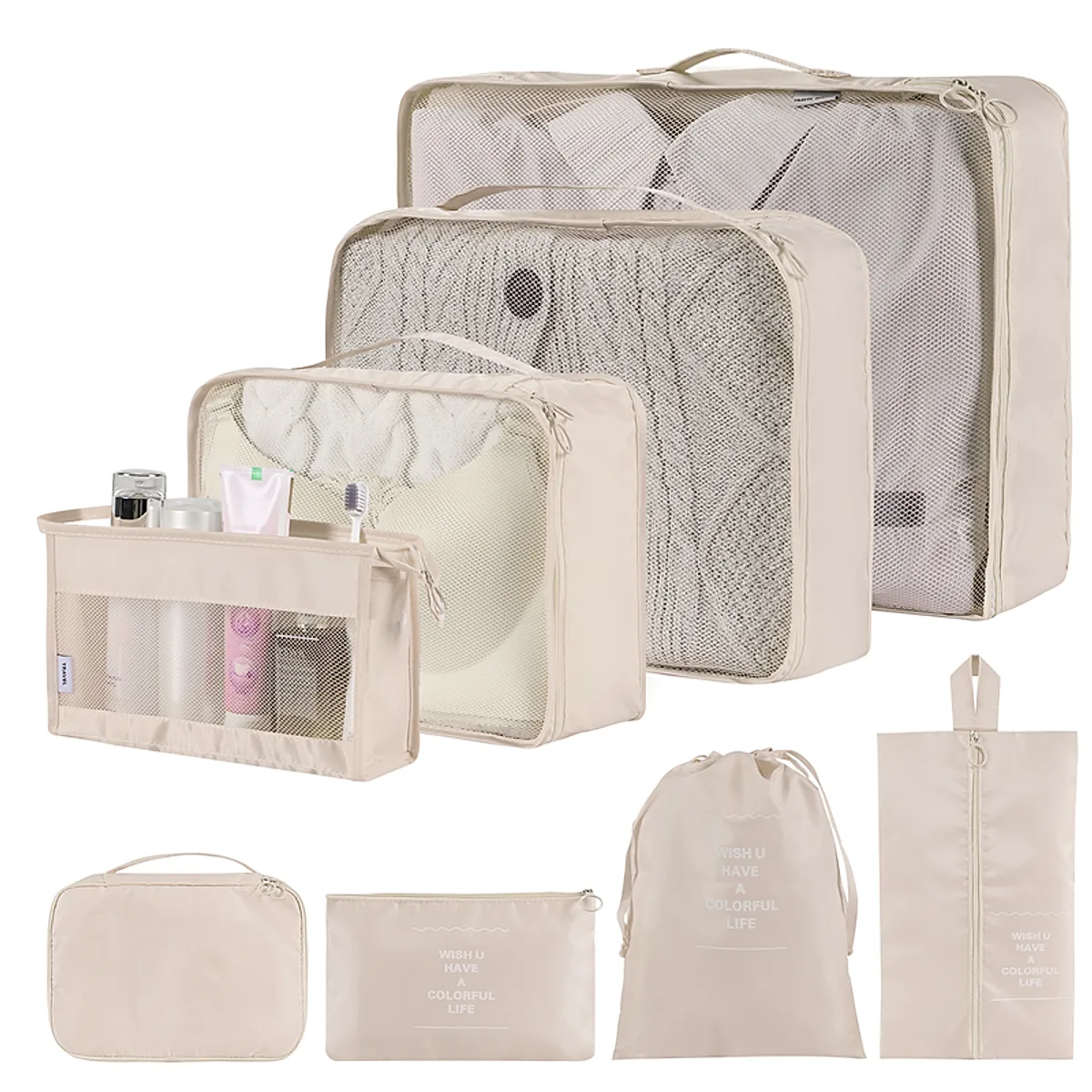 Home Fashion Simple Solid Color Storage Bag - Image 10
