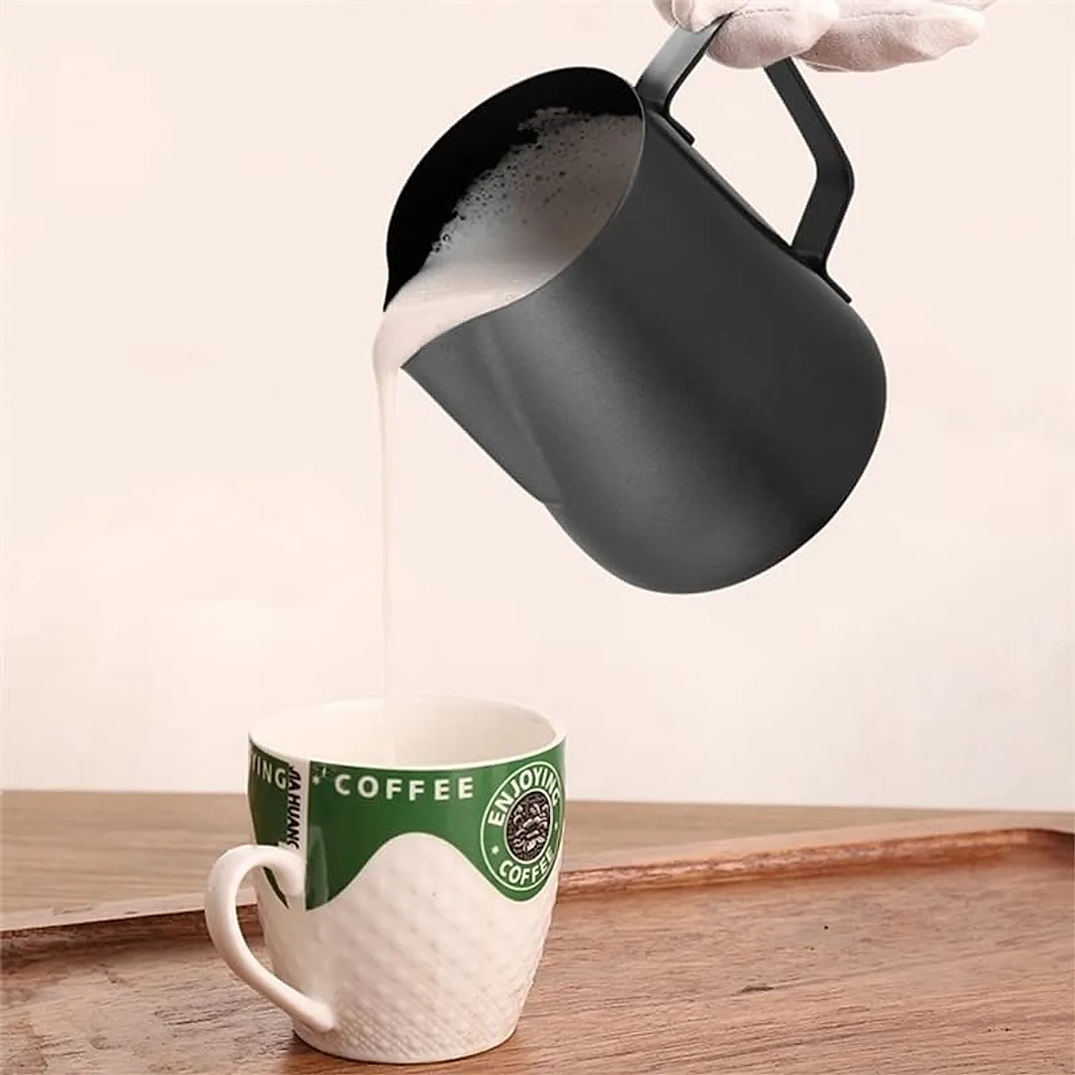 Stainless Steel Milk Frothing Jar - 350 Ml, Matte - Image 8