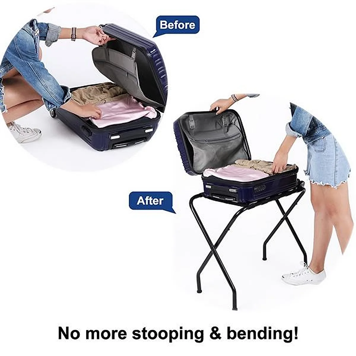 Black Luggage Rack - Image 5