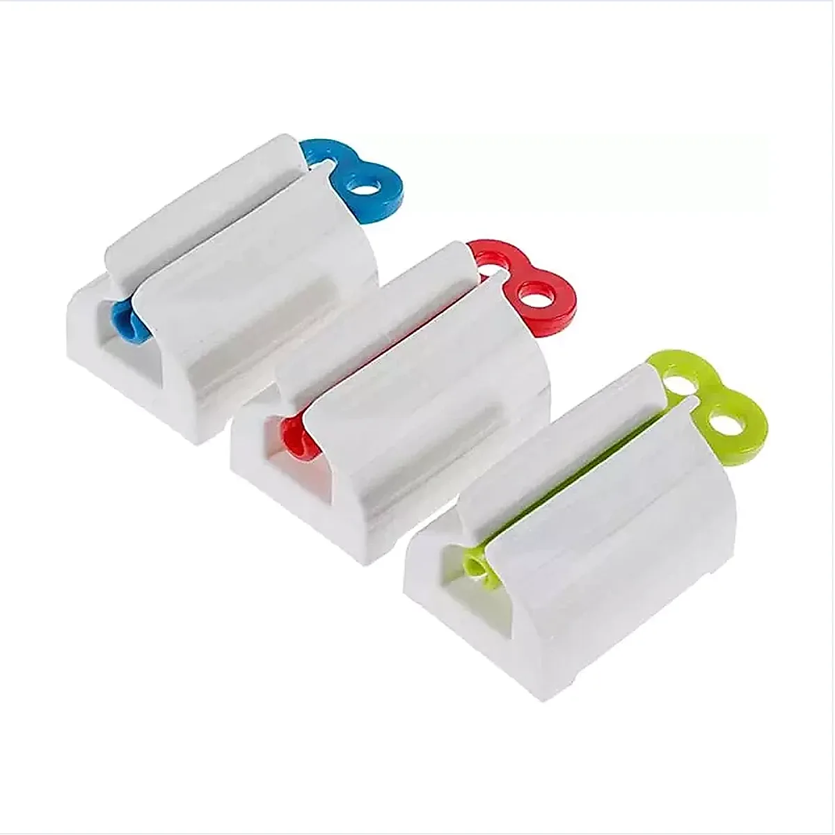 3x Toothpaste Squeezer Bathroom Tube Easy Stand Dispenser Rolling Holder Seat - Image 3