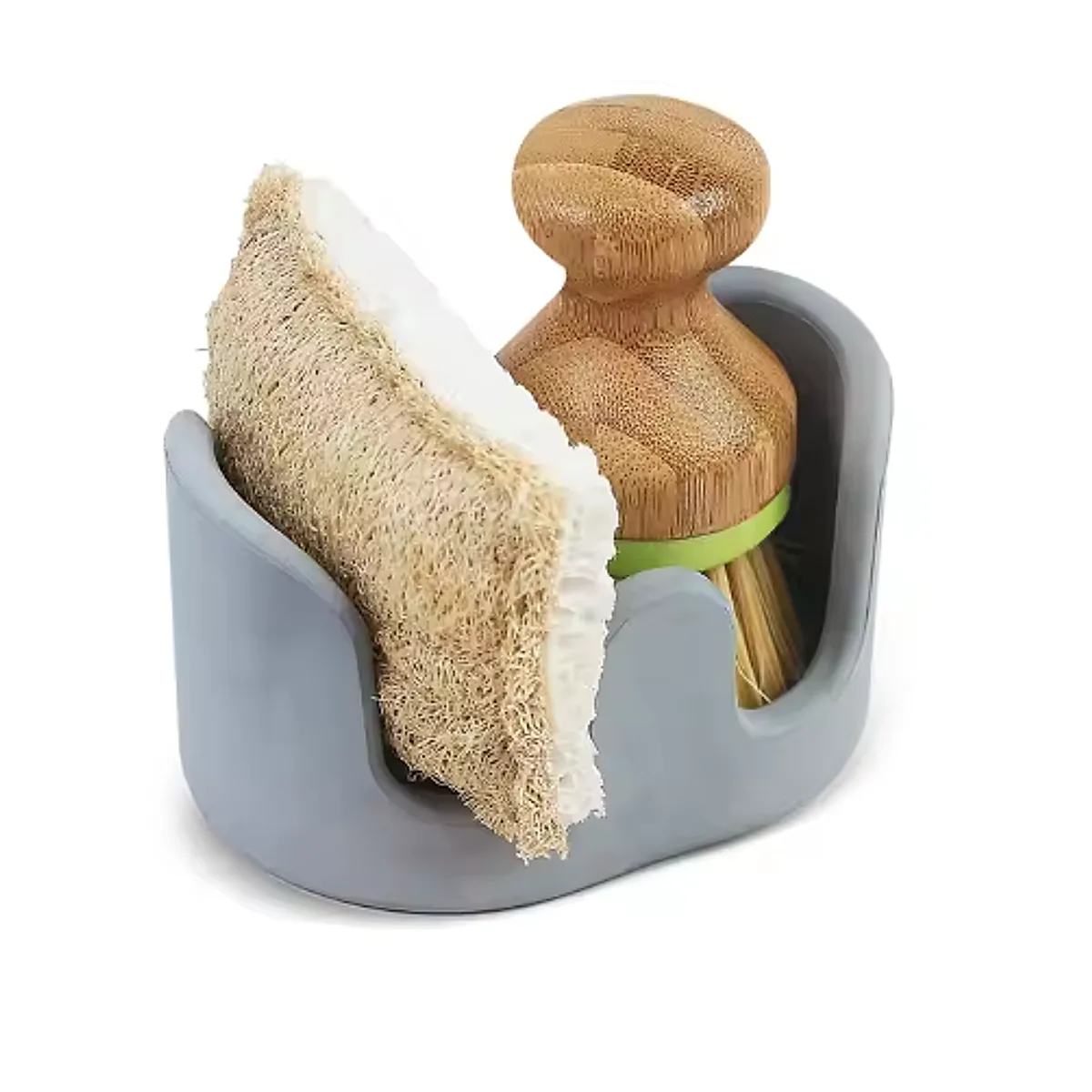 Diatom Mud Sponge Rack Kitchen & Bathroom Sink Caddy For Sponges Scrubbers - Image 6