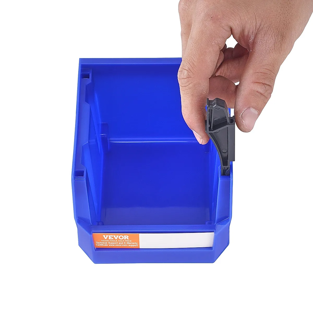 Plastic Storage Bin,Hanging Stackable Storage Organizer Bin, Blue Red, 24-Pack, Heavy Duty Stacking Containers For Closet, Kitchen, Office, Or Pantry Organization - Image 3