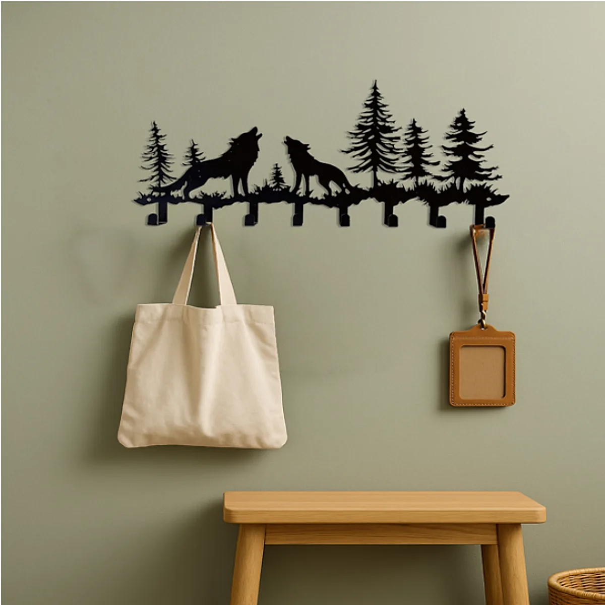 Wolf Key Holder Wall Mount - Image 5