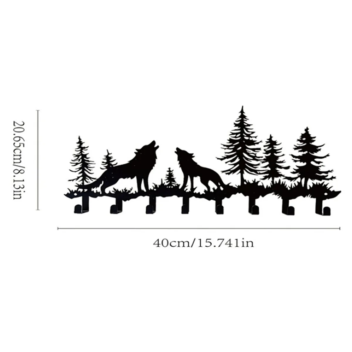 Wolf Key Holder Wall Mount - Image 7