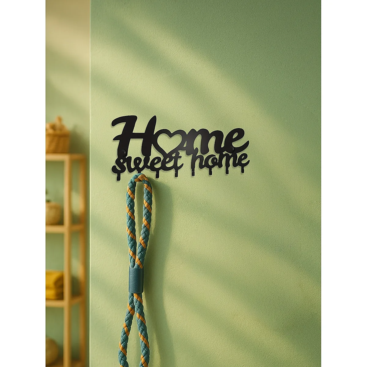 Sleek Adhesive Key Holder - Metal Key Holder Wall Mount W Contemporary Design