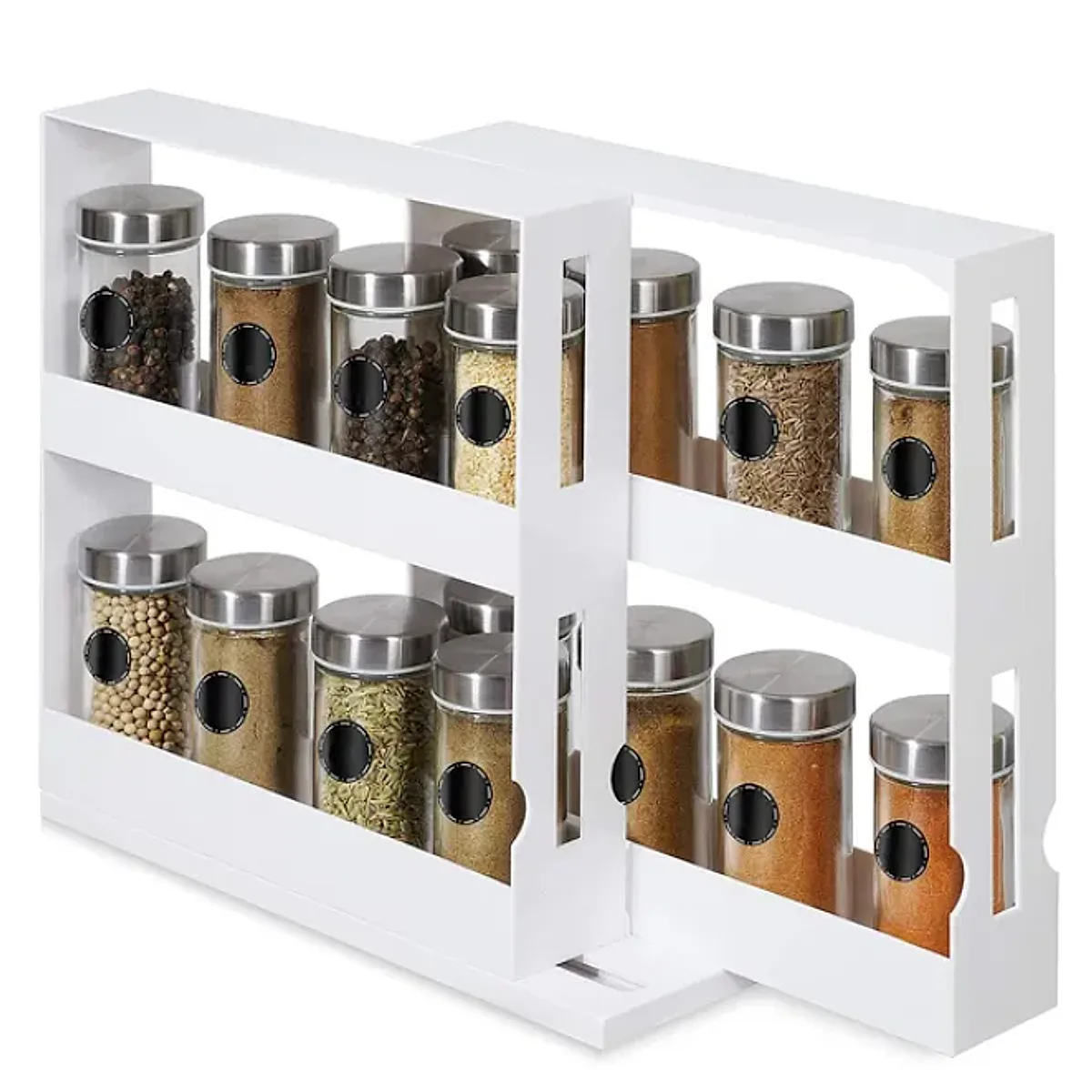 Swivel Cabinet Organizer Revolving Kitchen Rack Spice Organizer - Image 2