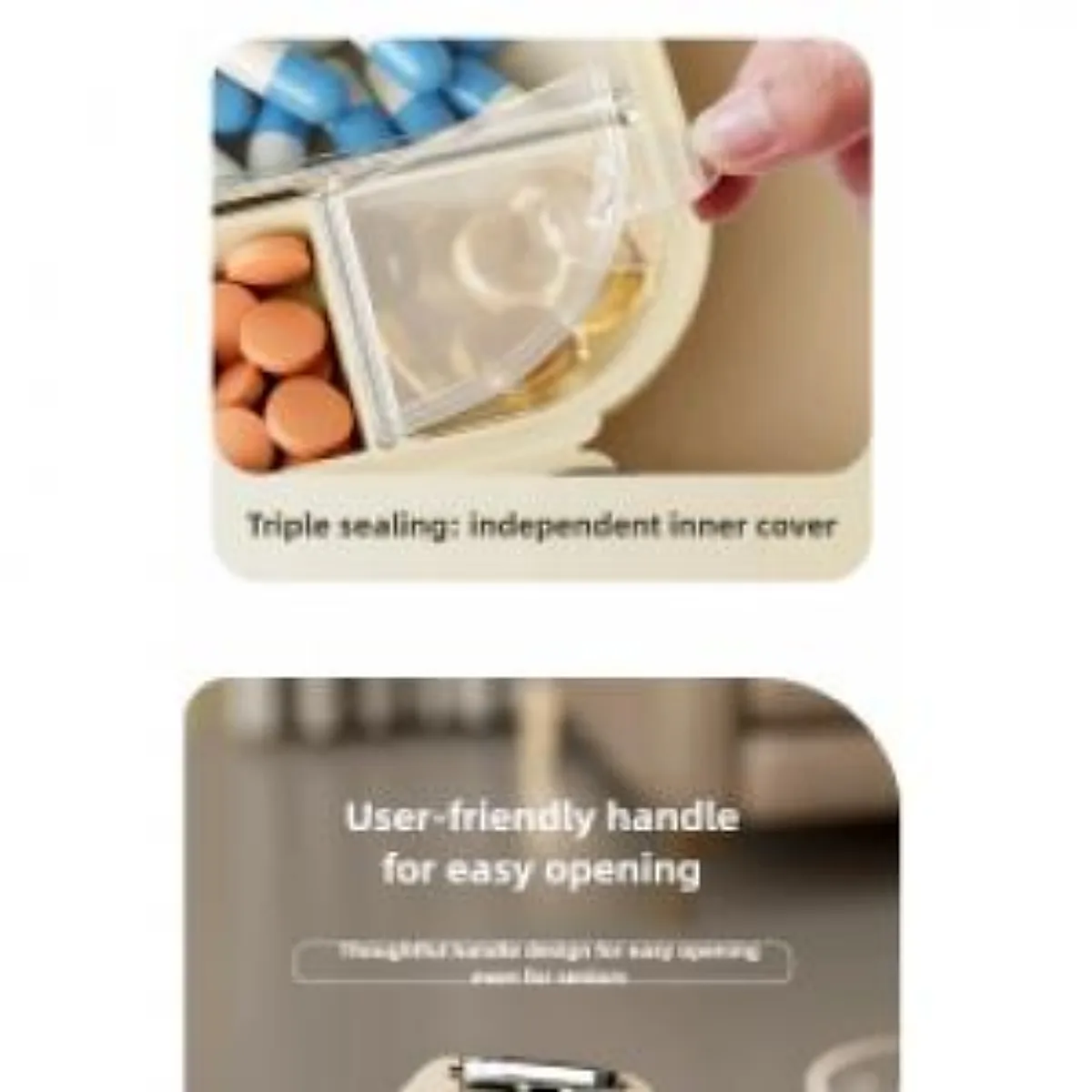 Portable Pill Storage Box Multi-Pill Dispensing Mini Pill Dispenser - Image 7
