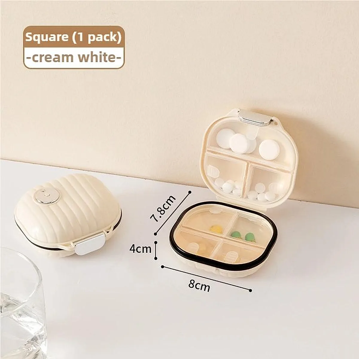 Portable Pill Storage Box Multi-Pill Dispensing Mini Pill Dispenser - Image 8