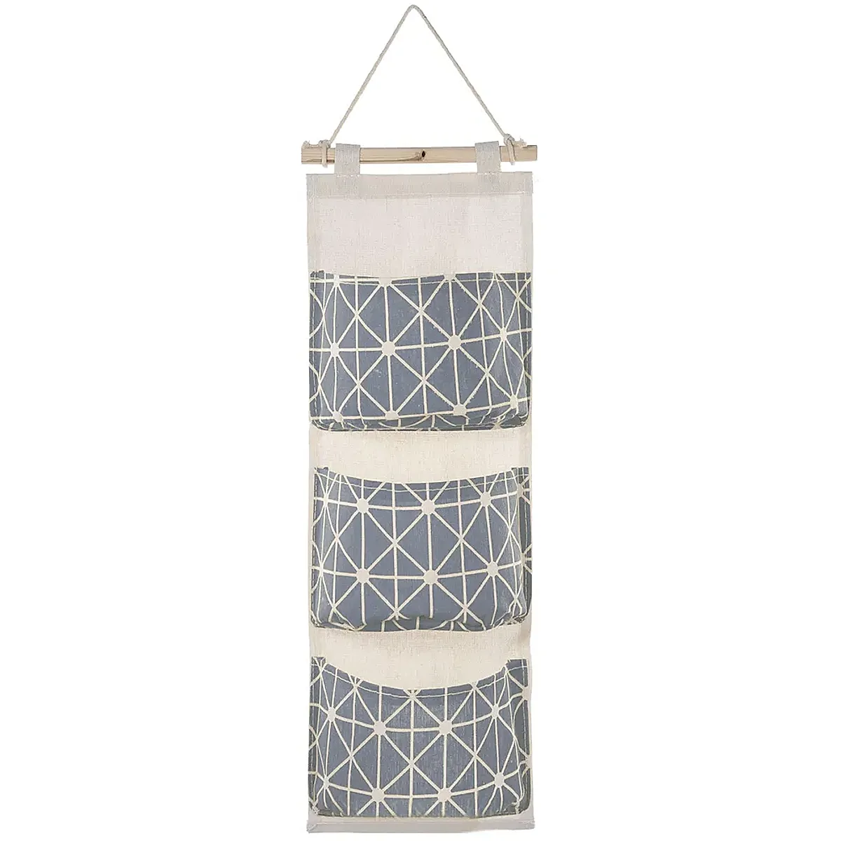 Wall Mounted Storage Bag Door Closet Hanging Storage Bag Organizer Waterproof 3 Pockets Pouch - Image 6