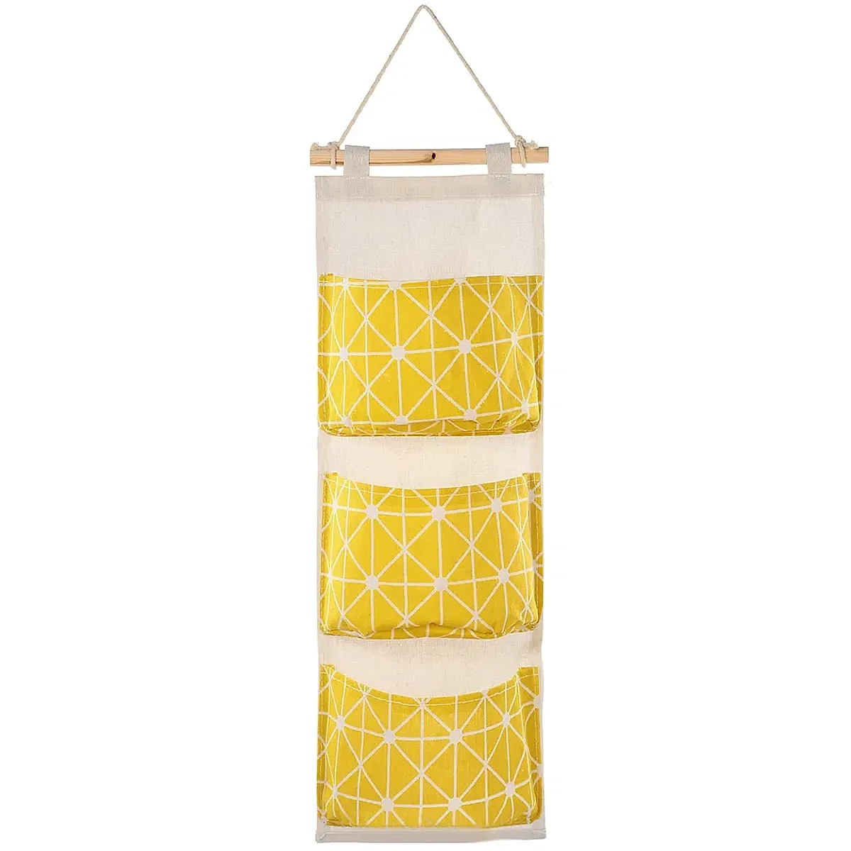 Wall Mounted Storage Bag Door Closet Hanging Storage Bag Organizer Waterproof 3 Pockets Pouch - Image 7