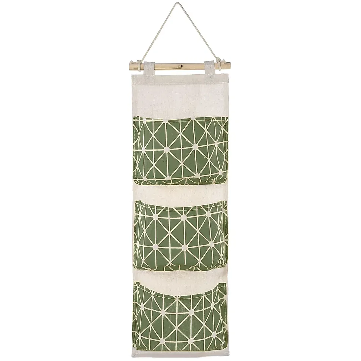 Wall Mounted Storage Bag Door Closet Hanging Storage Bag Organizer Waterproof 3 Pockets Pouch - Image 8