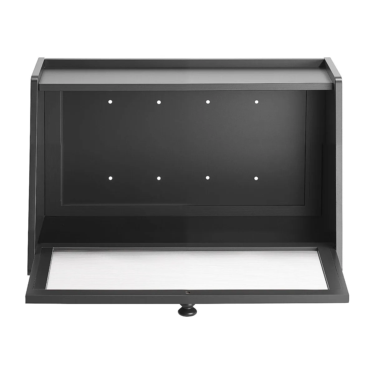 Bread Box For Kitchen Counter Large Capacity Bamboo Storage Container Black - Image 3