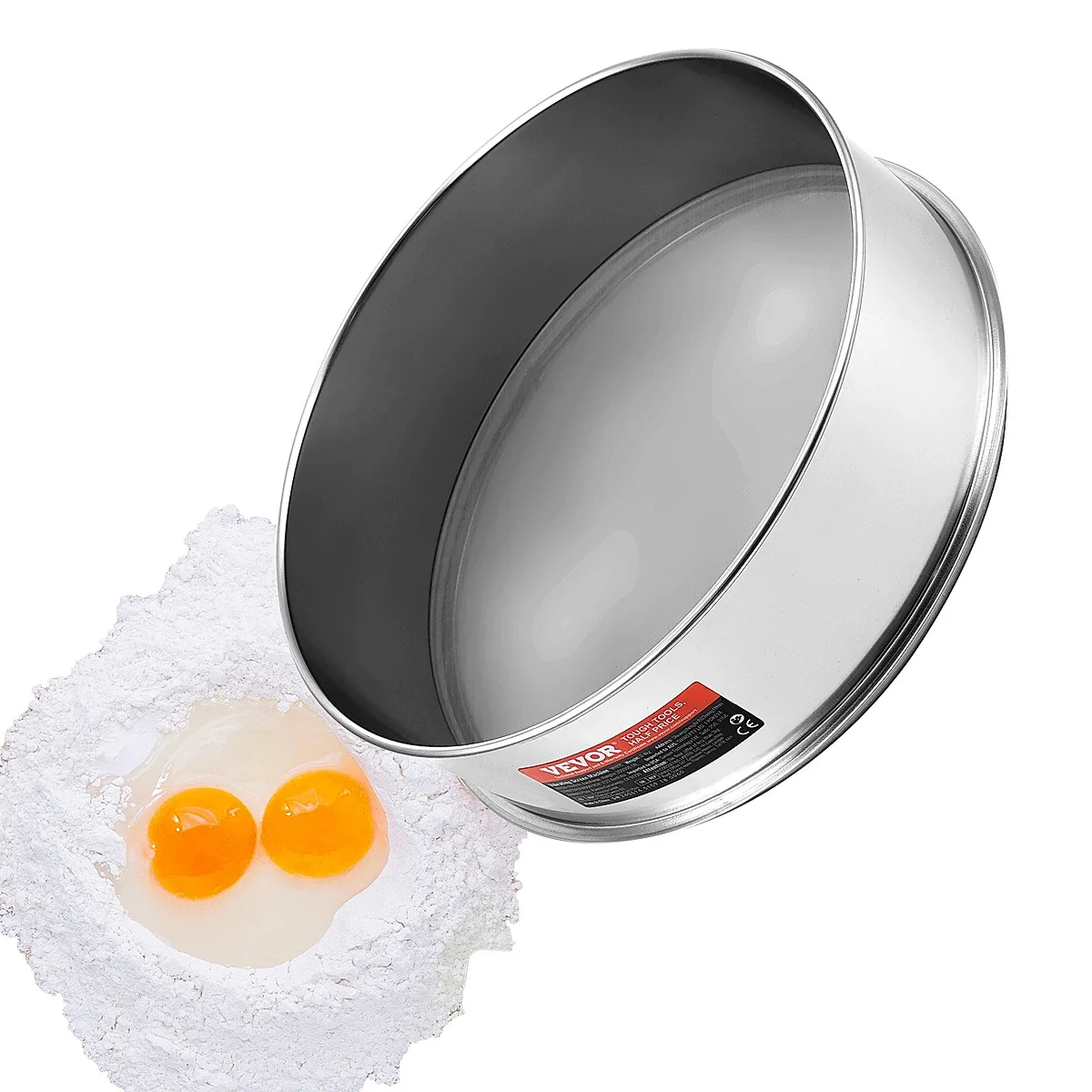 Flour Sieve Fine Mesh Stainless Steel 40 Mesh Flour Sifter For Baking Cake - Image 5