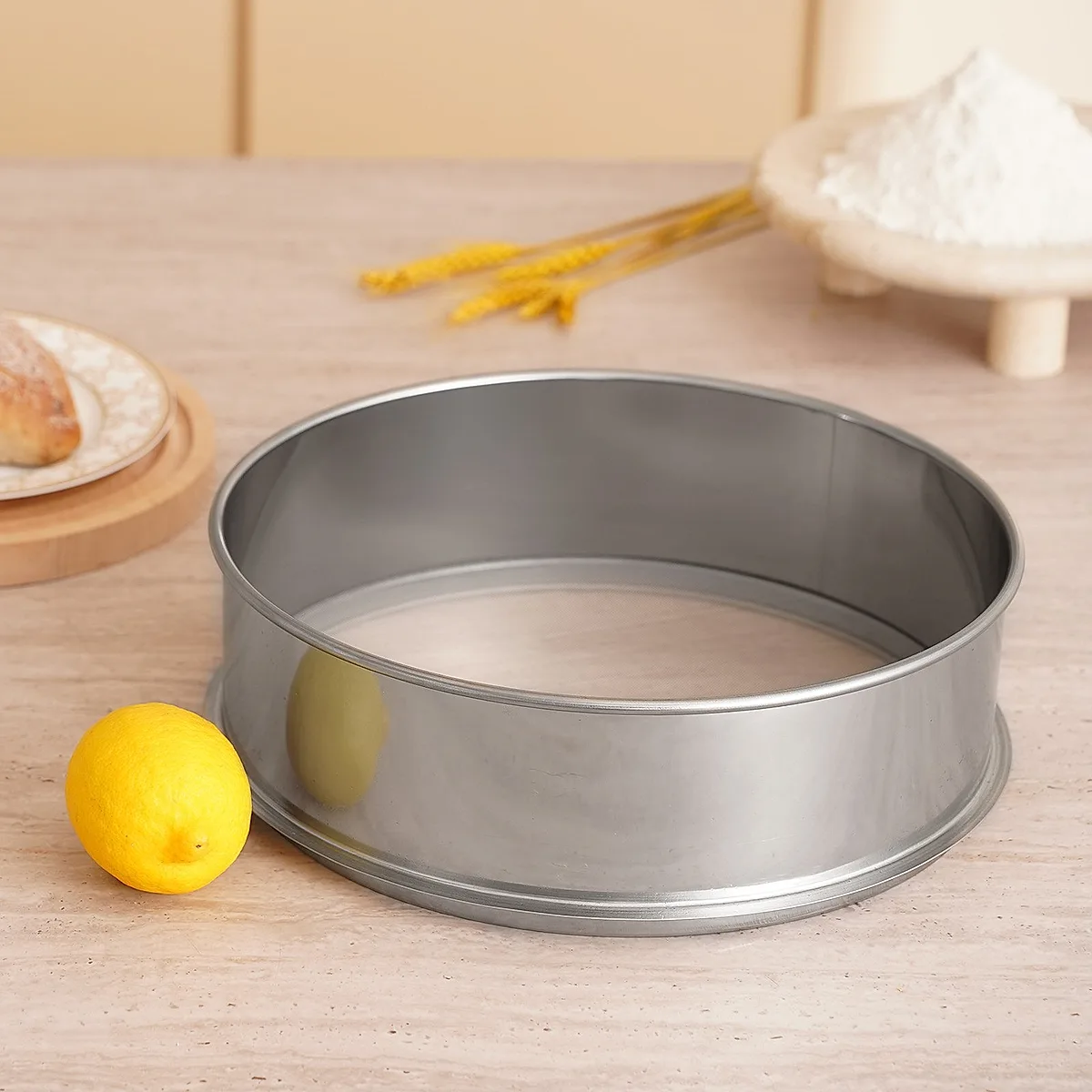Flour Sieve Fine Mesh Stainless Steel 40 Mesh Flour Sifter For Baking Cake - Image 6
