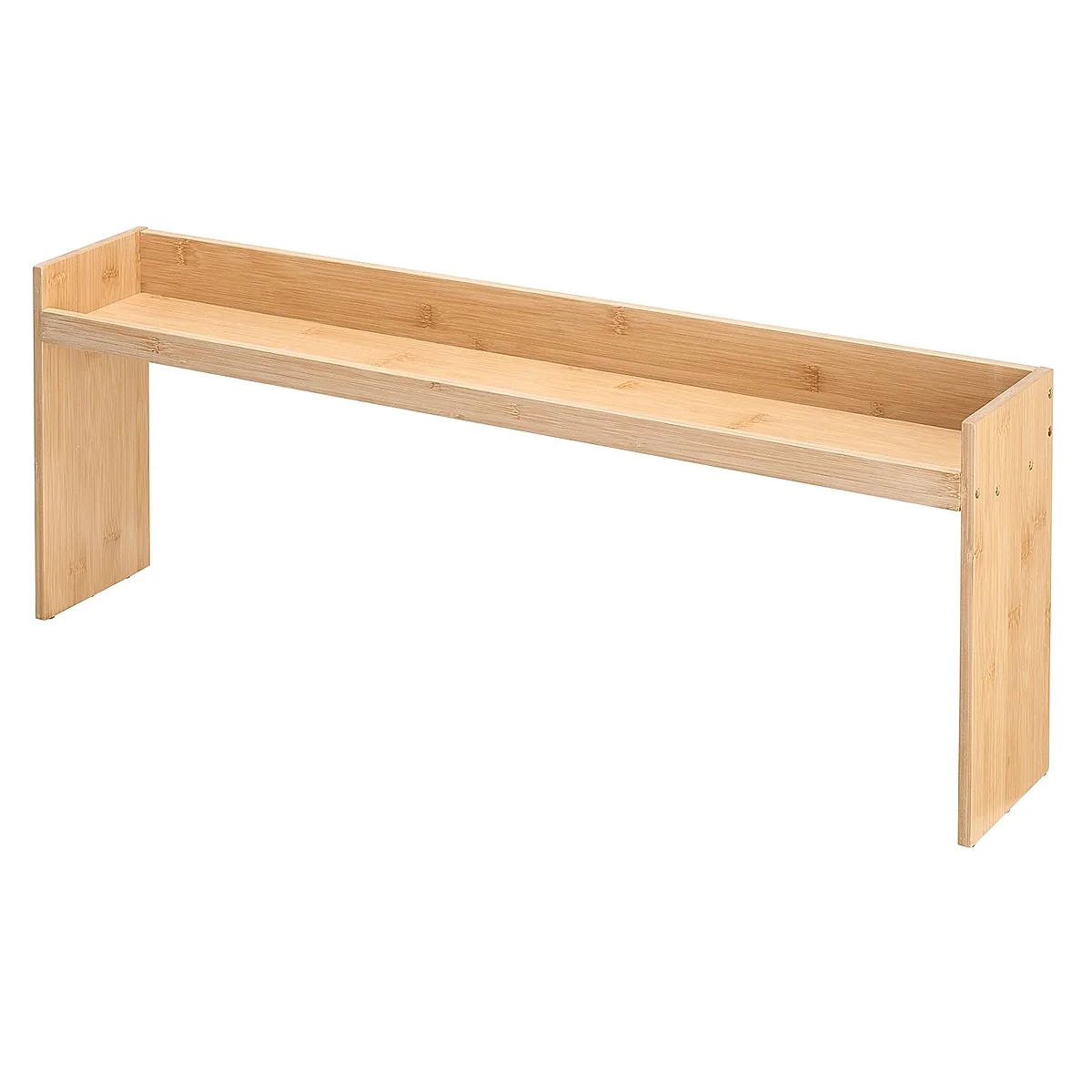 Over The Stove Spice Shelf Spice Rack Kitchen Organizer 32.6x13in Bamboo 6 Hooks - Image 5