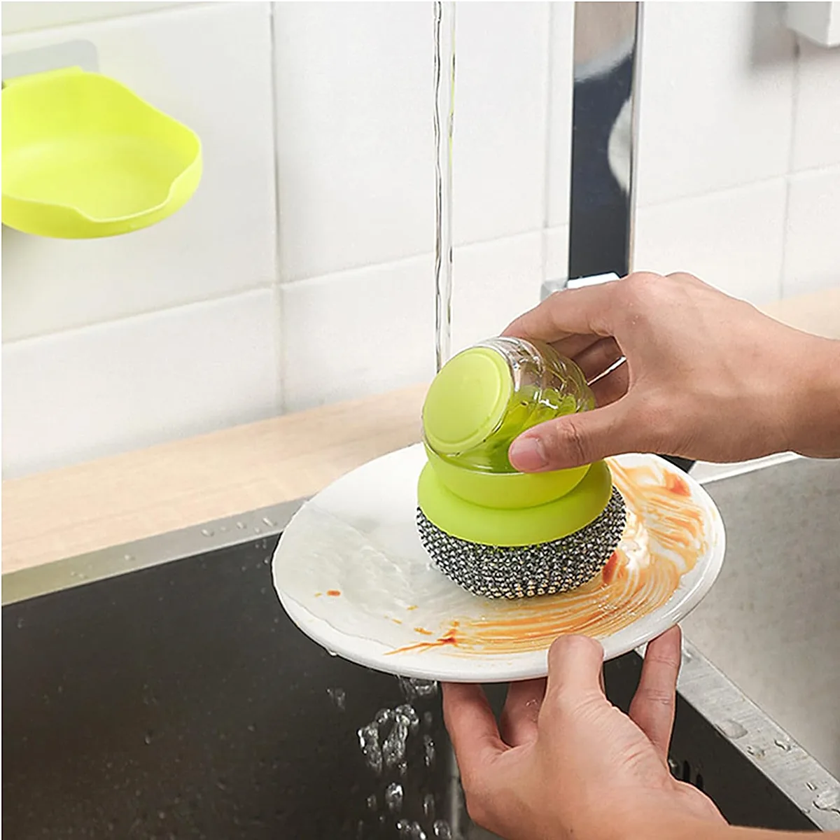 Stainless Steel Scrubber, Multifunctional Pot Dish Wash Brush For Home Commercial Kitchens, Removes Oil And Food Remnants From A Variety Of Pots And Pans - Image 3
