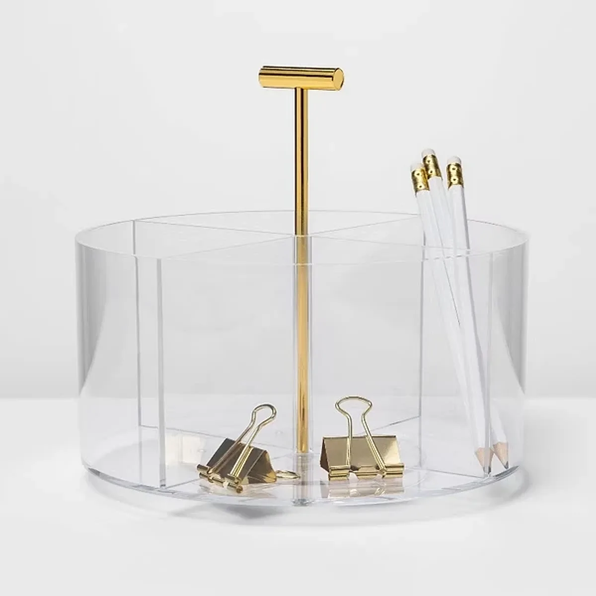 Acrylic Round Desktop Organizer - Image 2