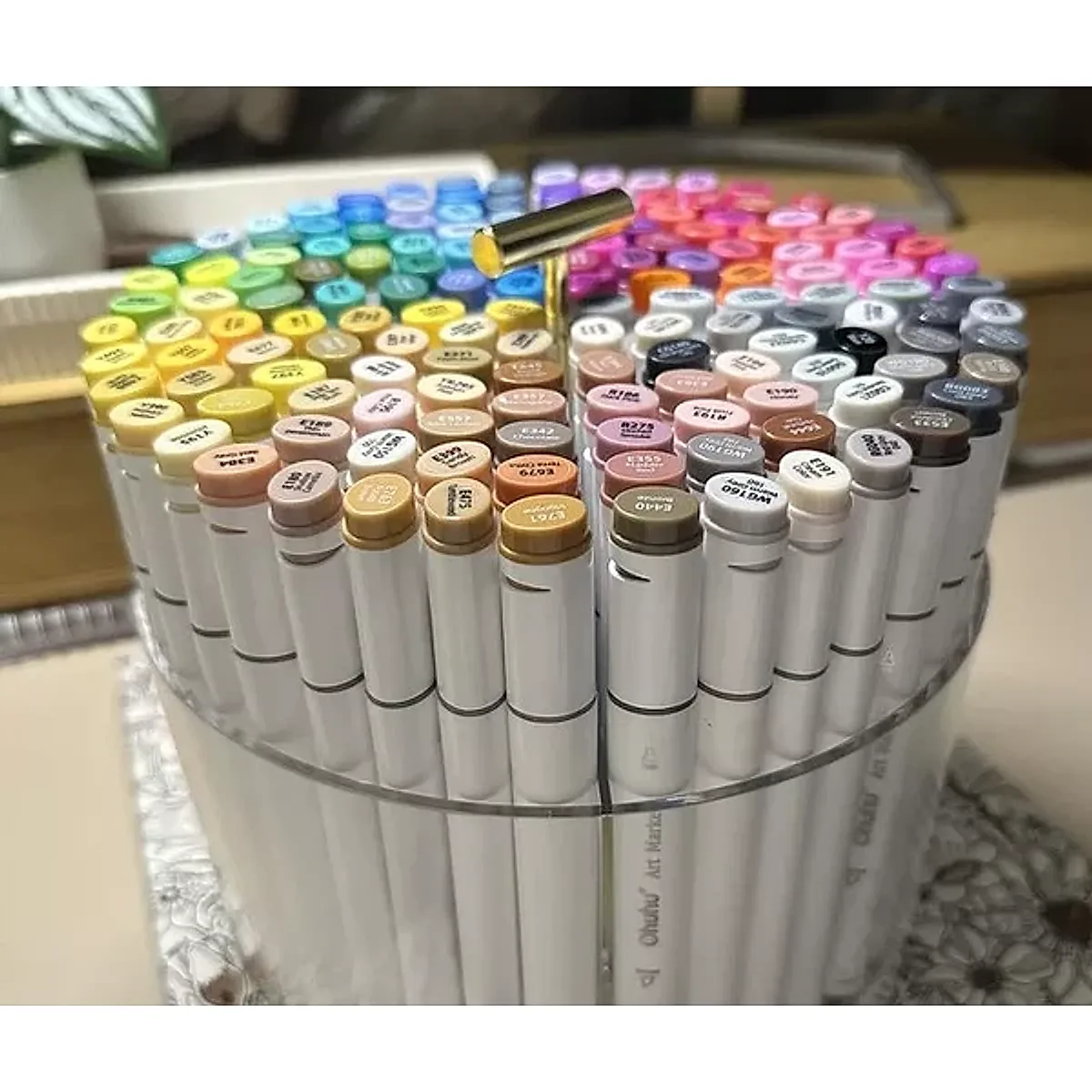 Acrylic Round Desktop Organizer - Image 4