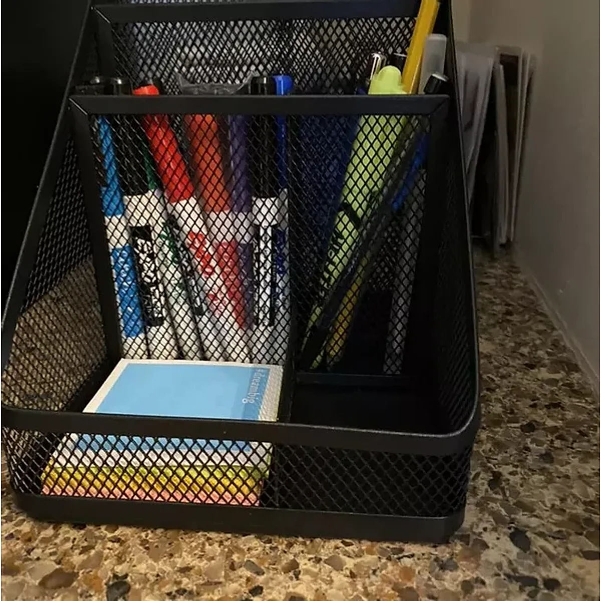 Mesh Medium Desktop Organizer Black - Image 5