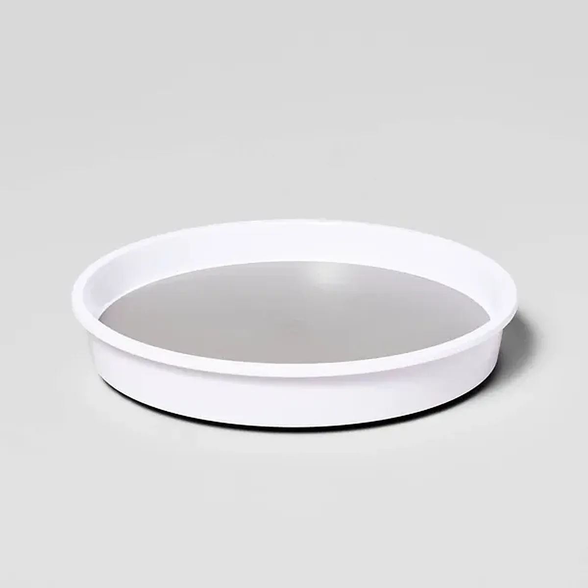 10" Lazy Susan Turn Table: Non-Slip Kitchen Organizer, Spice & Pantry Storage, White Plastic