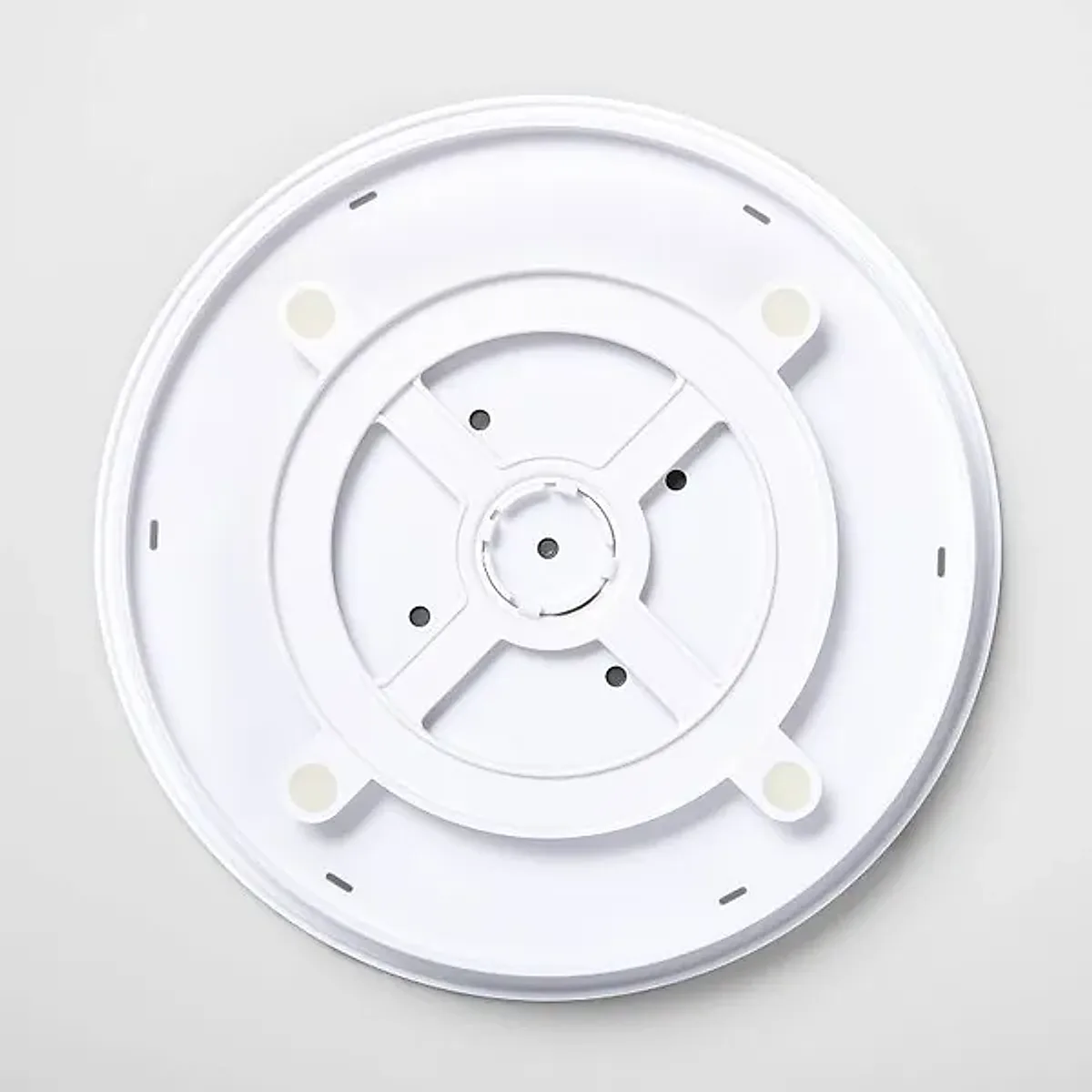 10" Lazy Susan Turn Table: Non-Slip Kitchen Organizer, Spice & Pantry Storage, White Plastic - Image 5