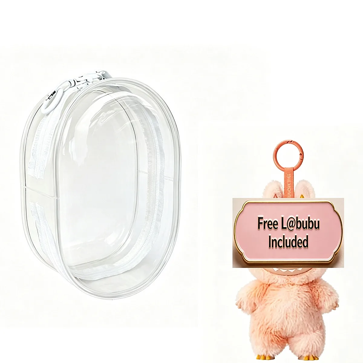 Doll Backpack,Mini Storage Case,PVC Dustproof Small Doll Bag For Mini Dolls Figures,labubu Doll Bag - Image 2
