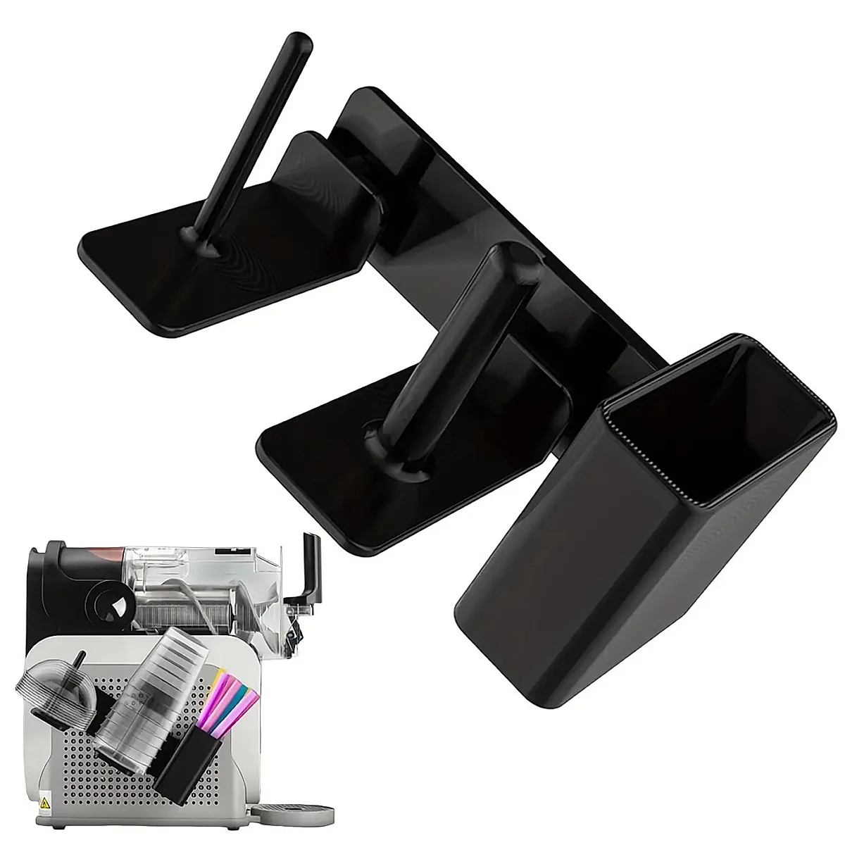 Cup Organizer For Machine - Paper Cup Holder Lid Dispenser - Side-Mounted Storage Rack, Drinkware Stand For Restaurant, Breakroom, Home, Gym - Image 6