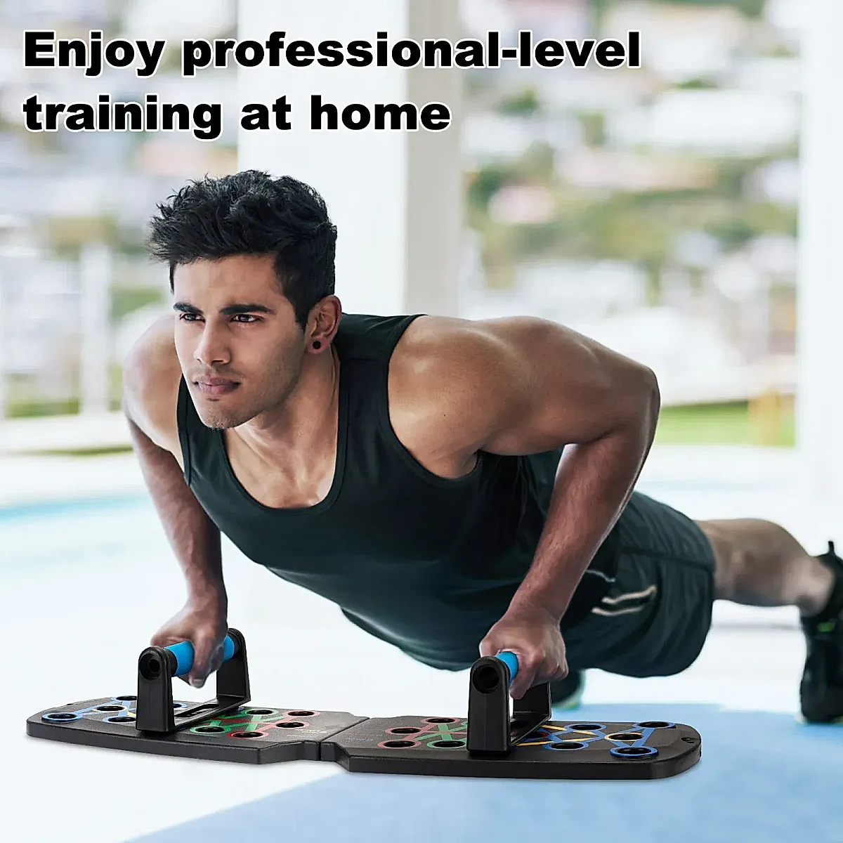 28 in 1 Push Up Rack Board System Fitness Workout Train Home Gym Exercise Stands - Image 3
