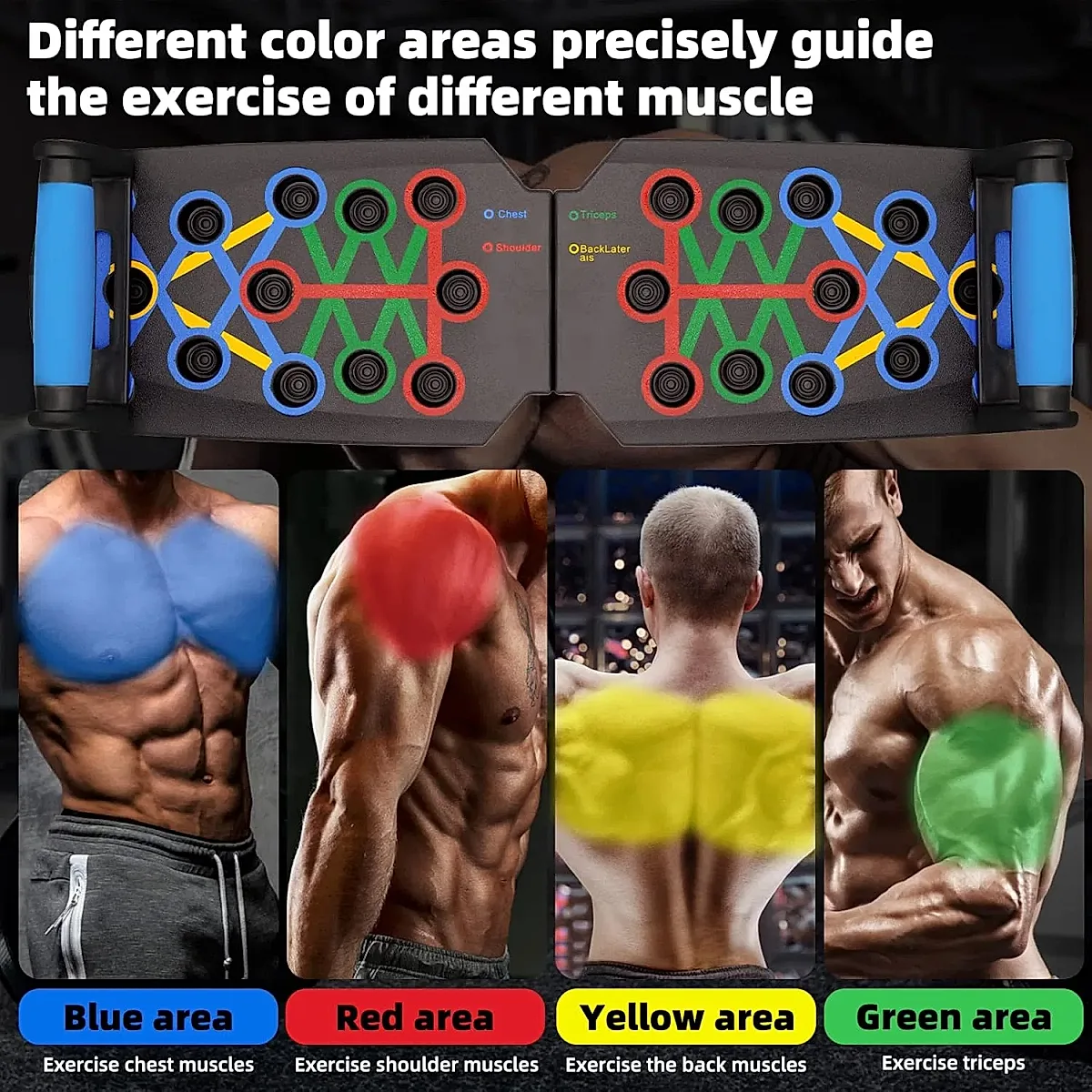 28 in 1 Push Up Rack Board System Fitness Workout Train Home Gym Exercise Stands - Image 4